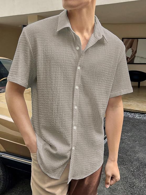 GRECIILOOKS Men's Polycotton Shirt