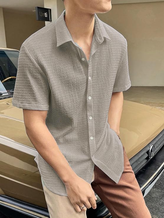 GRECIILOOKS Men's Polycotton Shirt